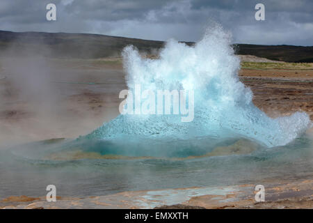 Der große Geysir Südwesten Islands Stockfoto