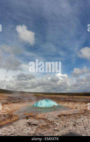 Der große Geysir Südwesten Islands Stockfoto