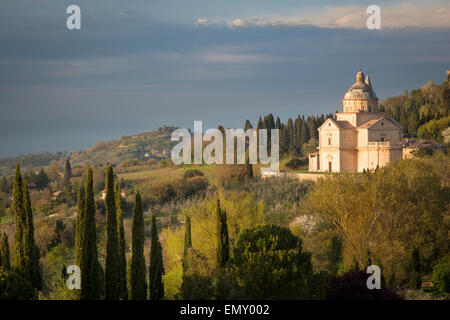 Madonna di San Biagio Church unter Montepulciano, Toskana, Italien Stockfoto