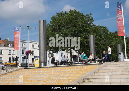 Zentrum-Promenade in Bristol Stockfoto