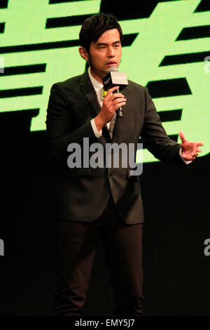 Shanghai, China. 23. April 2015. Jay Chou fördert für Meter Bonwe in Shanghai, China am 23. April 2015. © TopPhoto/Alamy Live-Nachrichten Stockfoto