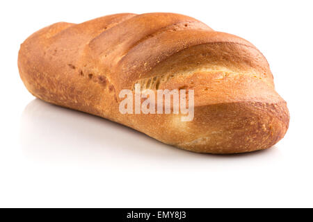 Frisch gebackenes traditionelle Brot auf weißem Hintergrund Stockfoto