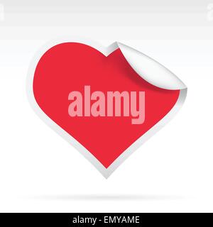 Papierherz Stock Vektor