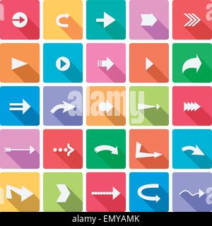 Flache Symbole Stock Vektor