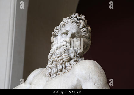 Römische Kaiserzeit. Zeiten des Kaisers Hadrian. 2. Jahrhundert. Skulptur eines Flusses Arno Gott (oder Tigris). Vatikanischen Museen. Stockfoto