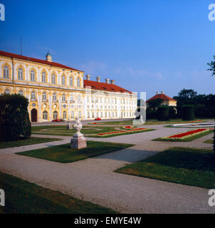 Eine Ausflug Zum Schloss Schleißheim Bei München, Bayern, Deutschland 1980er Jahre. Ein Ausflug zum Schloss Schleißheim bei München, Ba Stockfoto