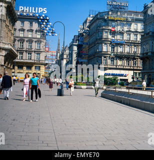 Eine Reise Nach Wien, Österreich-1980er-Jahre. Eine Reise nach Wien der 1980er Jahre. Stockfoto