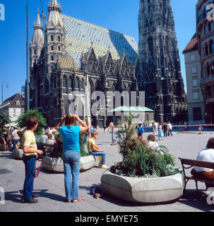 Eine Reise Nach Wien, Österreich-1980er-Jahre. Eine Reise nach Wien der 1980er Jahre. Stockfoto