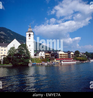 Eine Reise eine Höhle Wolfgangsee, Salzburger Land, Österreich 1980er Jahre. Eine Reise zum Wolfgangsee, Salzburger Land, Österreich 19 Stockfoto