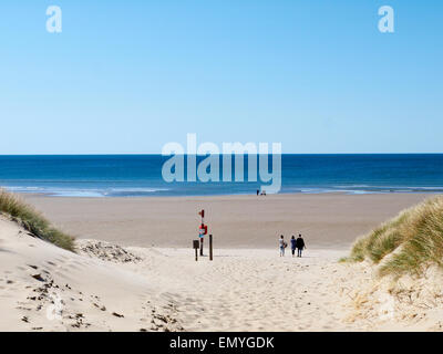 Tremadog Bucht und sandigen Strand von Harlech Gwynedd Wales UK Stockfoto