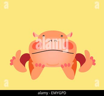 Cute Kawaii animalische Comic-Figur Stock Vektor