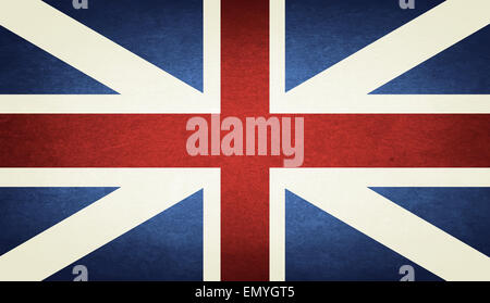 Grunge-Flagge von Großbritannien Stockfoto
