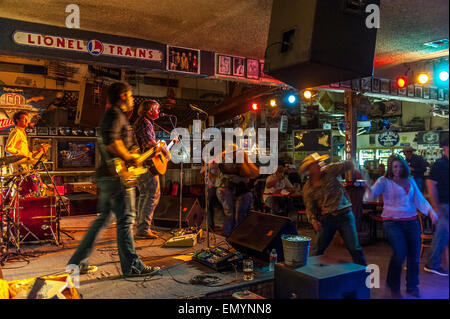 Eisenbahn-Blues Alpine. Texas. USA Stockfoto