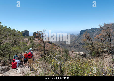 Wandern in Big Bend Nationalpark. Texas. USA Stockfoto