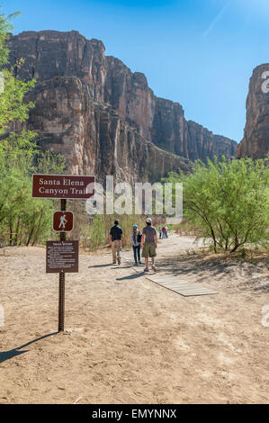 Santa Elena Canyon. Big Bend Nationalpark. Texas. USA Stockfoto