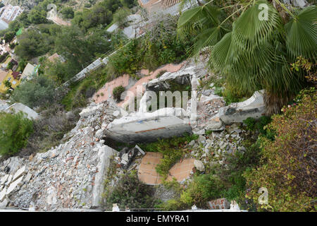 Immobilien Wohnungen Setzungen auf der ÔCarmenes del MarÕ Bautätigkeit in Herradura, Costa Tropical, Spanien. Stockfoto