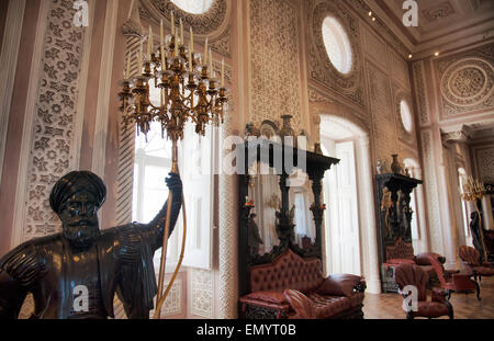 Palácio da Pena Great Hall - Sintra, Portugal Stockfoto