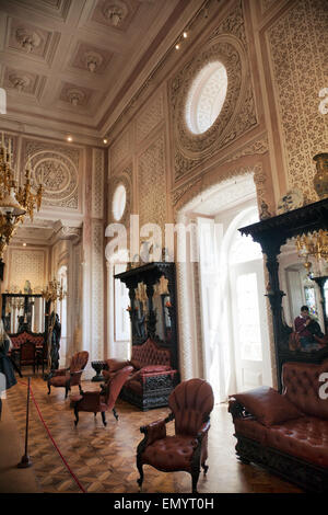 Palácio da Pena Great Hall - Sintra, Portugal Stockfoto