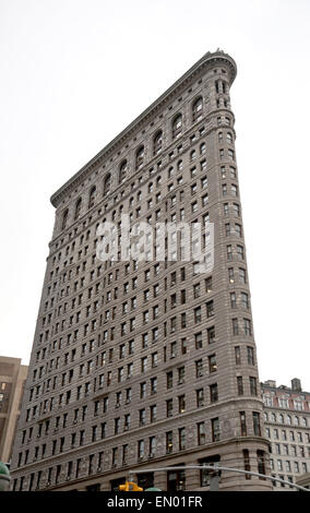 Flat Iron Building, das weltweit erste Hochhaus in New York city Stockfoto