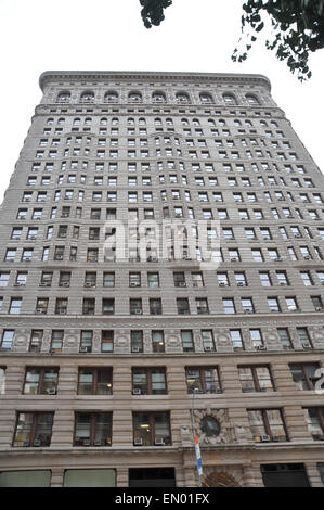 Flat Iron Building, das weltweit erste Hochhaus in New York city Stockfoto