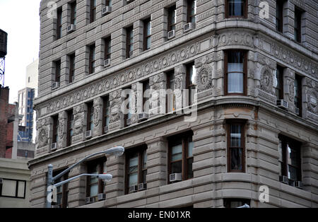 Flat Iron Building, das weltweit erste Hochhaus in New York city Stockfoto