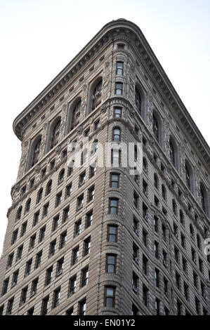 Flat Iron Building, das weltweit erste Hochhaus in New York city Stockfoto