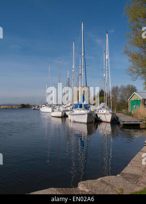 Europa, Großbritannien, England, Devon, Exeter Ship Canal Stockfoto