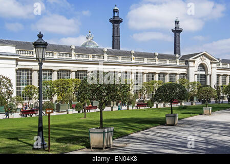 Orangerie in den königlichen Gewächshäuser von Laeken im Park des königlichen Palast von Laken, Brüssel, Belgien Stockfoto