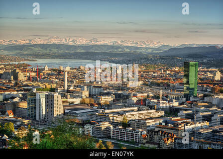 April 2015, Stadt Zürich (Schweiz), HDR-Technik Stockfoto