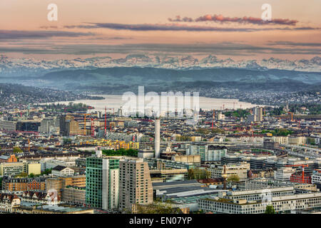 April 2015, Stadt Zürich (Schweiz), HDR-Technik Stockfoto