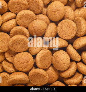 Platz des Pepernoten, Ginger Nuts. Ein Niederländisch-Leckerbissen für Sinterklaas-fest am 5. Dezember. Veranstaltung in Holland, Niederlande. Stockfoto