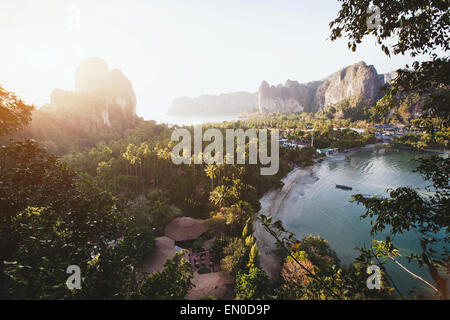 schöne Aussicht von Railay Beach, Krabi, Thailand Stockfoto