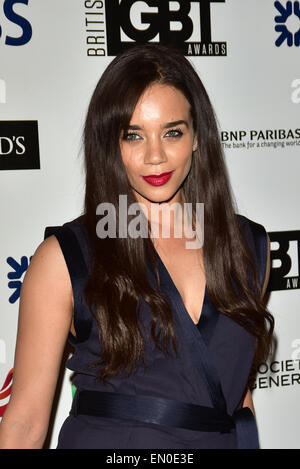 London, UK, 24. April 2015: Hannah John-Kamen die britischen LGBT-Awards 2015 im Landmark Hotel in London besucht. Foto: Credit: siehe Li/Alamy Live News Stockfoto