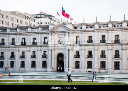 Palacio De La Moneda, Santiago de Chile Stockfoto