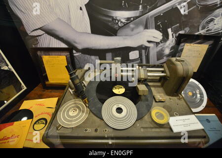 Sun Records Museum in Memphis, Tennessee Stockfoto