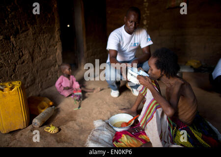 mangelnde medizinische Versorgung in Zentralafrikanische Republik Stockfoto