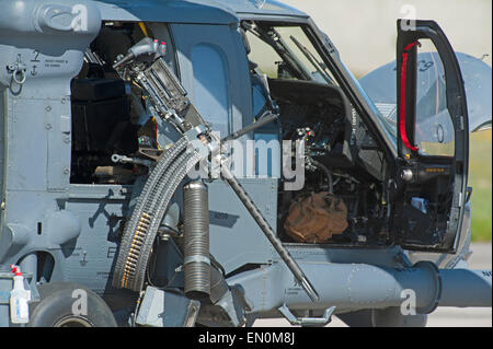 HH - 60G Pave Hawk ist ein mittlerer Aufzug Bekämpfung Such- und Rettungshubschrauber (CSAR).  SCO 9687. Stockfoto