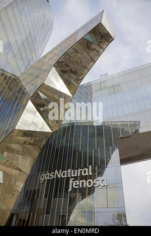 Gas Natural Fenosa Hauptsitz, Barcelona, Katalonien, Spanien Stockfoto