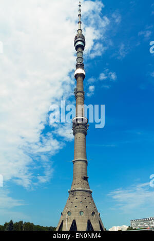 Ostankino Fernsehturm in Moskau 540,1 Metern (1,77 Stockfoto