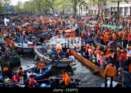 Königstag in Holland Stockfoto