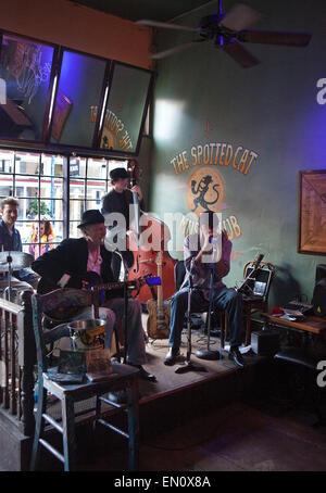 NEW ORLEANS, Louisiana, USA: The Spotted Cat Music Club Stockfoto