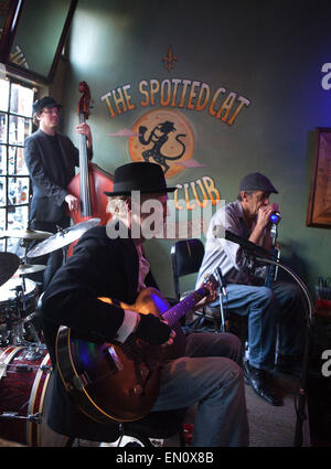 NEW ORLEANS, Louisiana, USA: The Spotted Cat Music club Stockfoto