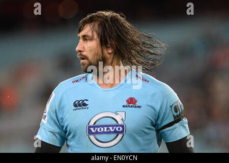 Sydney, Australien. 25. April 2015. Super Rugby. New South Wales Waratahs im Vergleich zu Melbourne Rebellen. Waratahs Flanker Jacques Potgieter. Die Waratahs gewann 18-16. Bildnachweis: Aktion Plus Sport/Alamy Live-Nachrichten Stockfoto