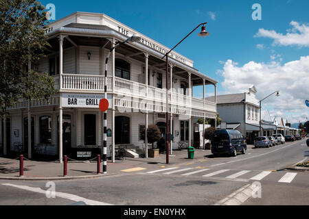 Martinborough Town Center und Hotel, Architektur im viktorianischen Stil, Neuseeland. Stockfoto