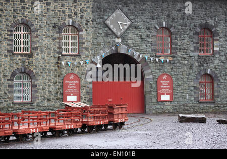 Die National Slate Museum, Llanberis, Gwynedd, Snowdonia-Nationalpark, Wales, Europa Stockfoto