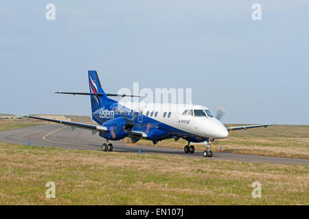 Eastern Airways zivilen Jetstream 41 Passagierflugzeug auf Crew transfer Operationen der RAF.  SCO 9702. Stockfoto