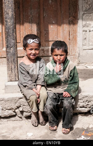 Gesichter von Pakistan in die Northern Frontier District von Baltistan und das Dorf Hushe Stockfoto