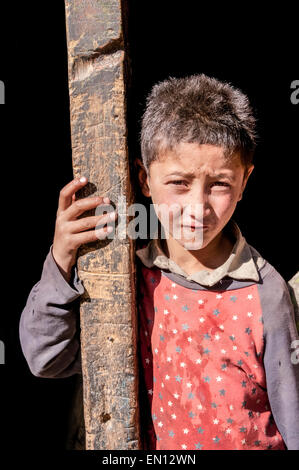 Gesichter von Pakistan in die Northern Frontier District von Baltistan und das Dorf Hushe Stockfoto