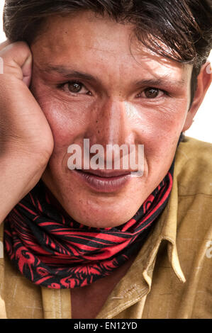 Gesichter von Pakistan in die Northern Frontier District von Baltistan und das Dorf Hushe Stockfoto