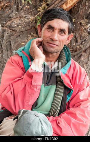 Gesichter von Pakistan in die Northern Frontier District von Baltistan und das Dorf Hushe Stockfoto